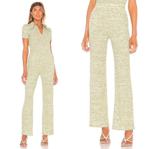 Song of Style | Nima Top & Emmett Pant Set Green Heather M Elsa Hosk VHTF - Picture 2 of 16